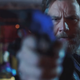 David Morrisey wielding a very out-of-focus pistol as Tyador Borlú in The City and The City.